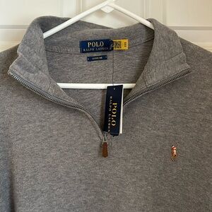 Polo Ralph Lauren estate rib men’s large gray NWT pullover